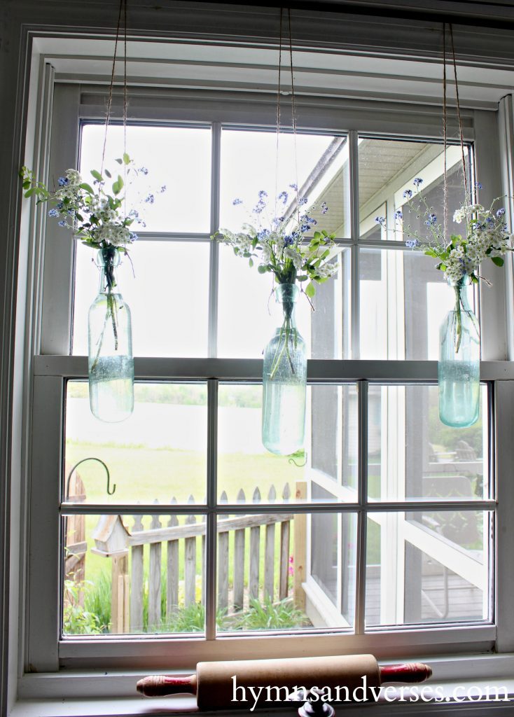 DIY Summer Projects - Hanging Glass Bottles