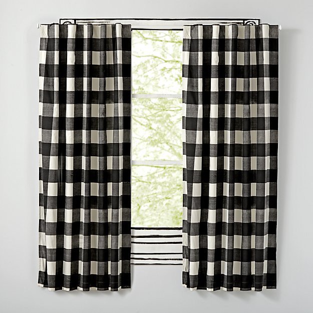 Where To Buffalo Check Curtains, Large Print Buffalo Check Curtains