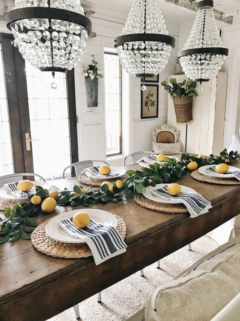 Farmer's Market Tablescapes - Liz Marie Blog - Lemon Table