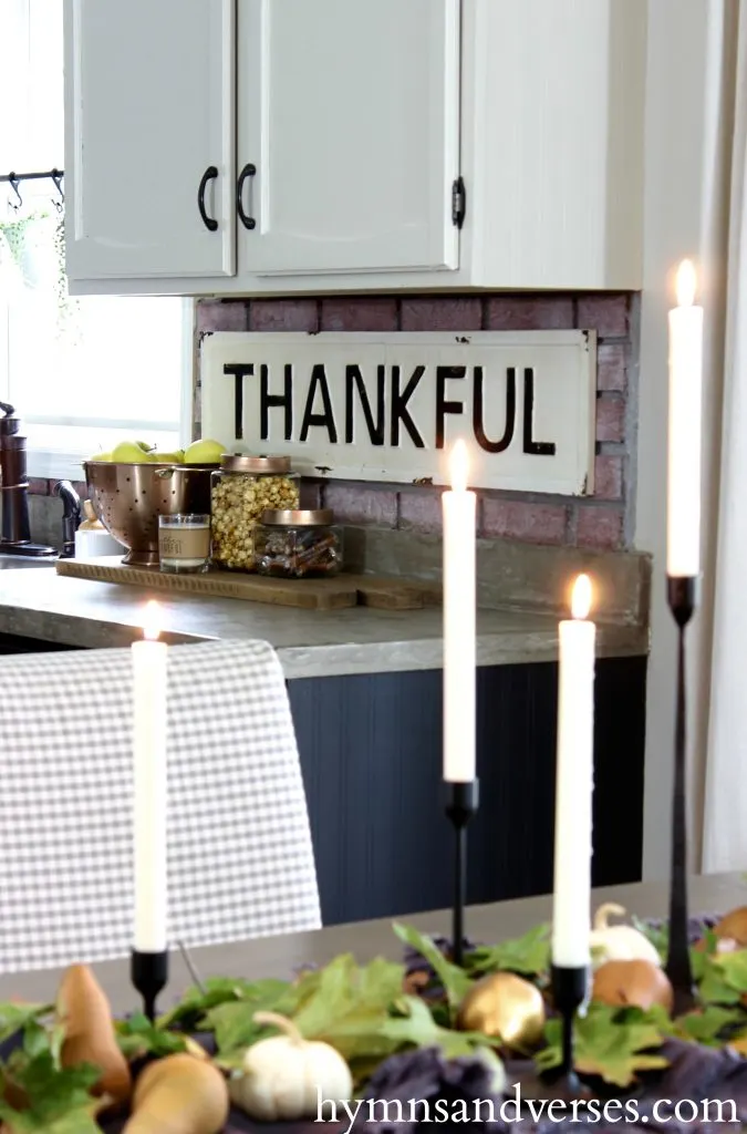 2017 Fall Home Tour - Thankful Sign