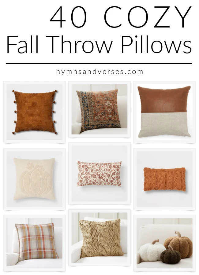 Hymns and Verses - Cozy Fall Pillows