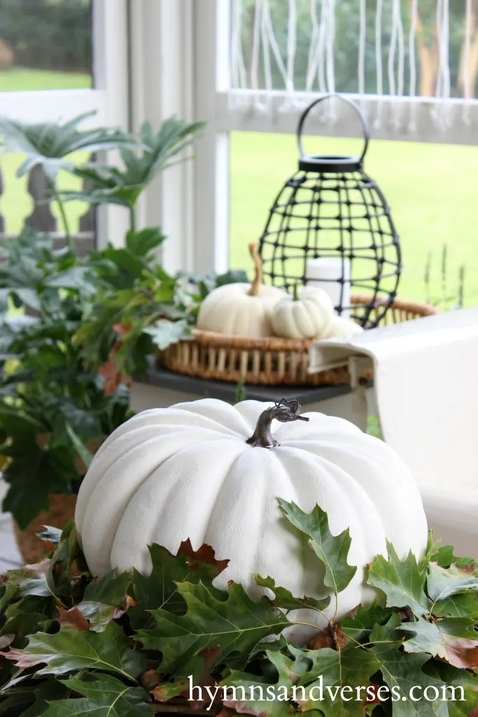 Fall Porch Blog Hop - Hymns and Verses