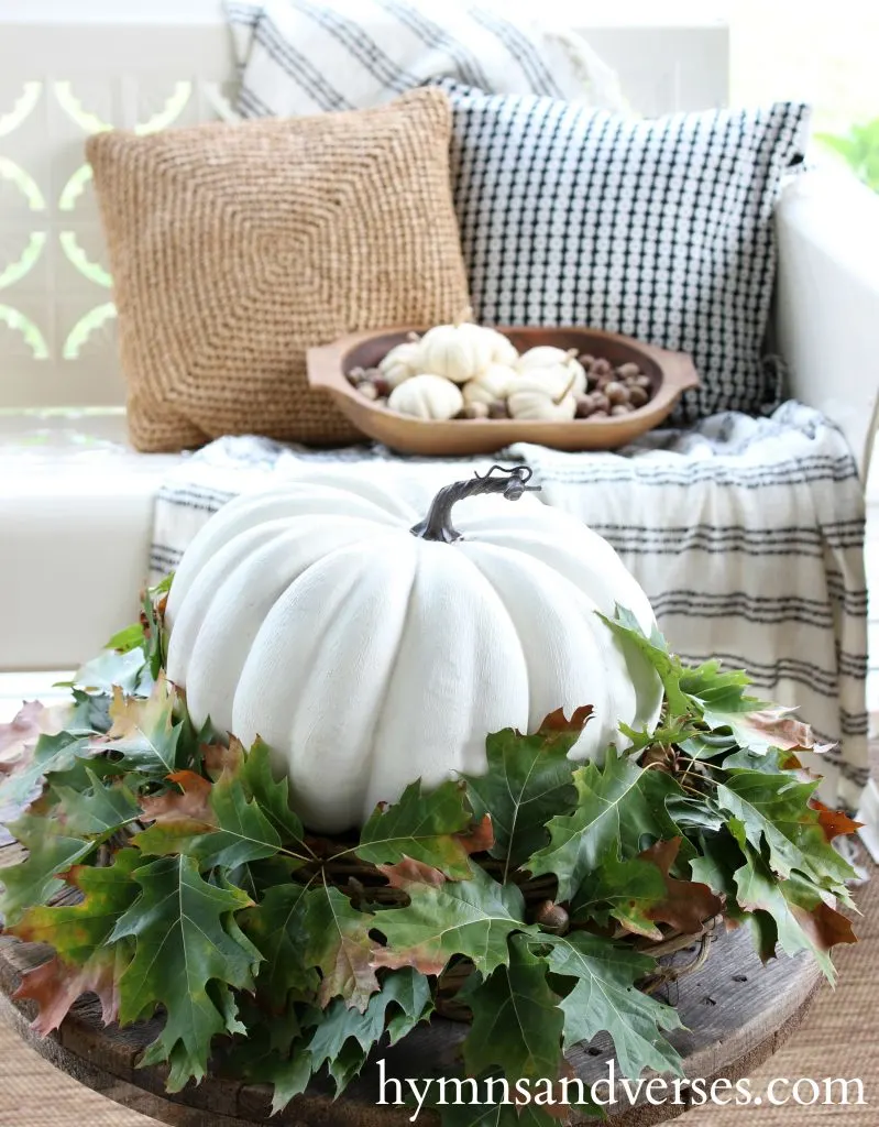 Fall Porch Blog Hop - Hymns & Verses