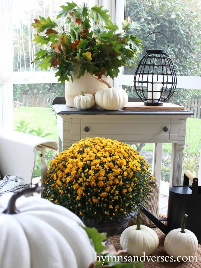 Fall Porch Blog Hop - Hymns & Verses