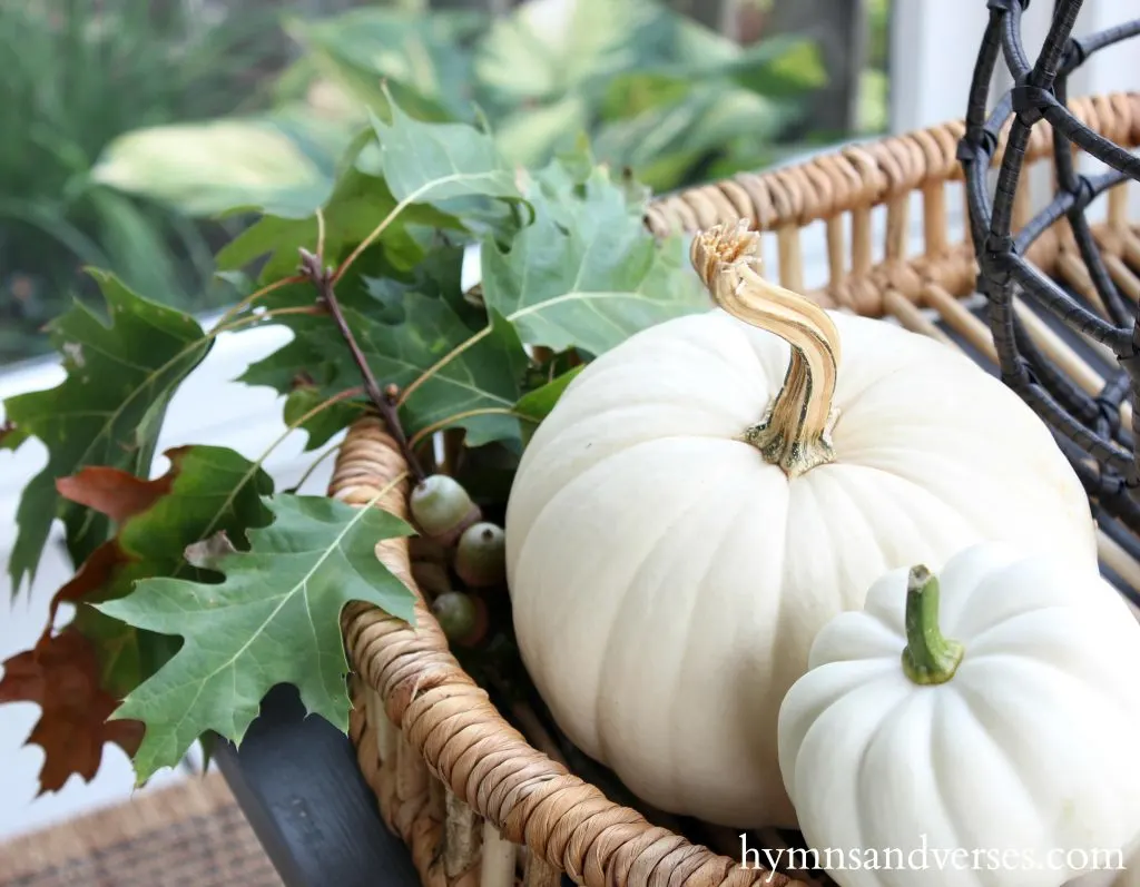 Fall Porch Blog Hop - Hymns and Verses