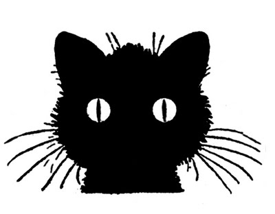 DIY Black Cat Pillow Cover Black Cat Image - The Graphics Fairy