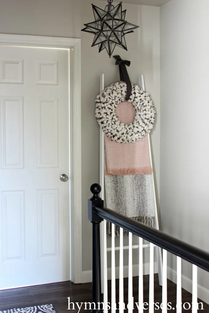 Welcome Fall Home Tour - Blanket Ladder