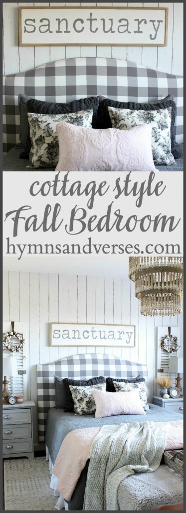 Welcome Fall Home Tour - cottage style fall bedroom