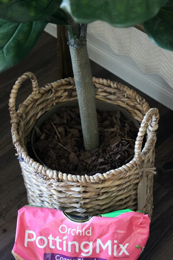 Faux Fiddle Leaf Fig Pot