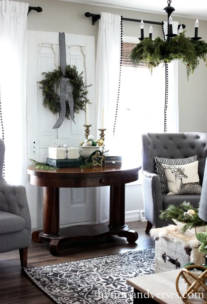 2017 Christmas Home Tour - Vintage Door