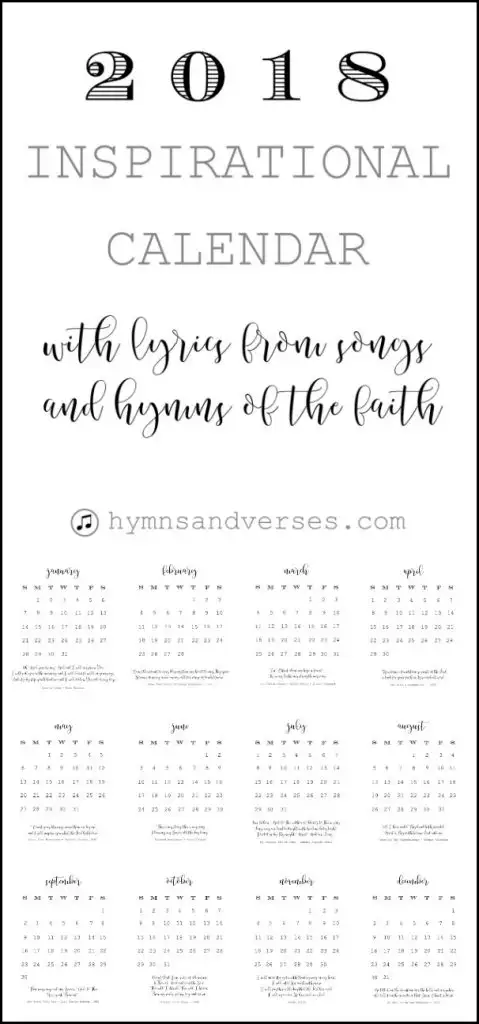 2018 Calendar Printable