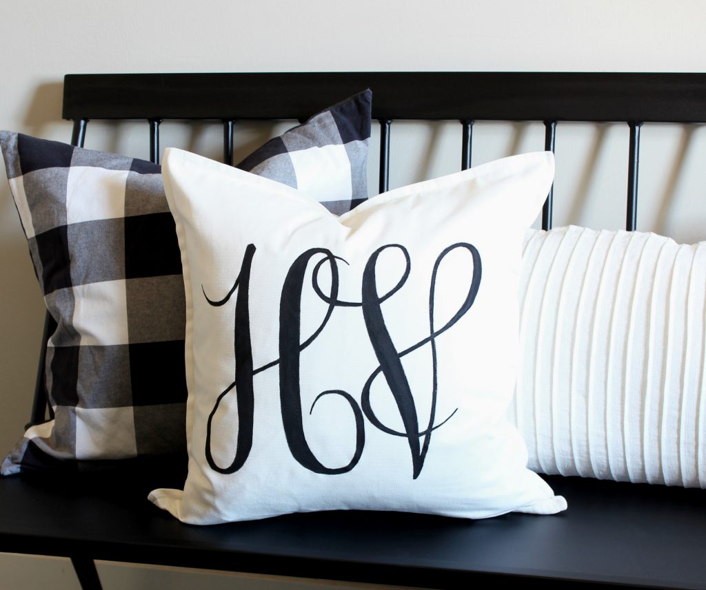 DIY Monogram Pillow