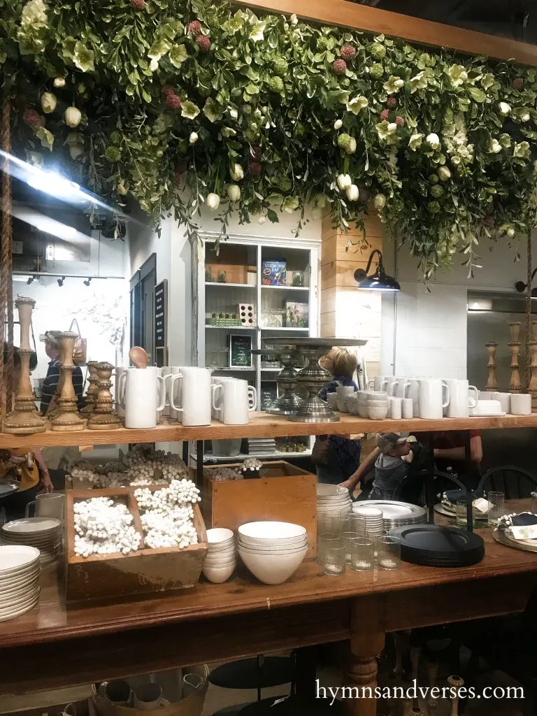 Ladder with Hanging Flowers - Magnolia Market