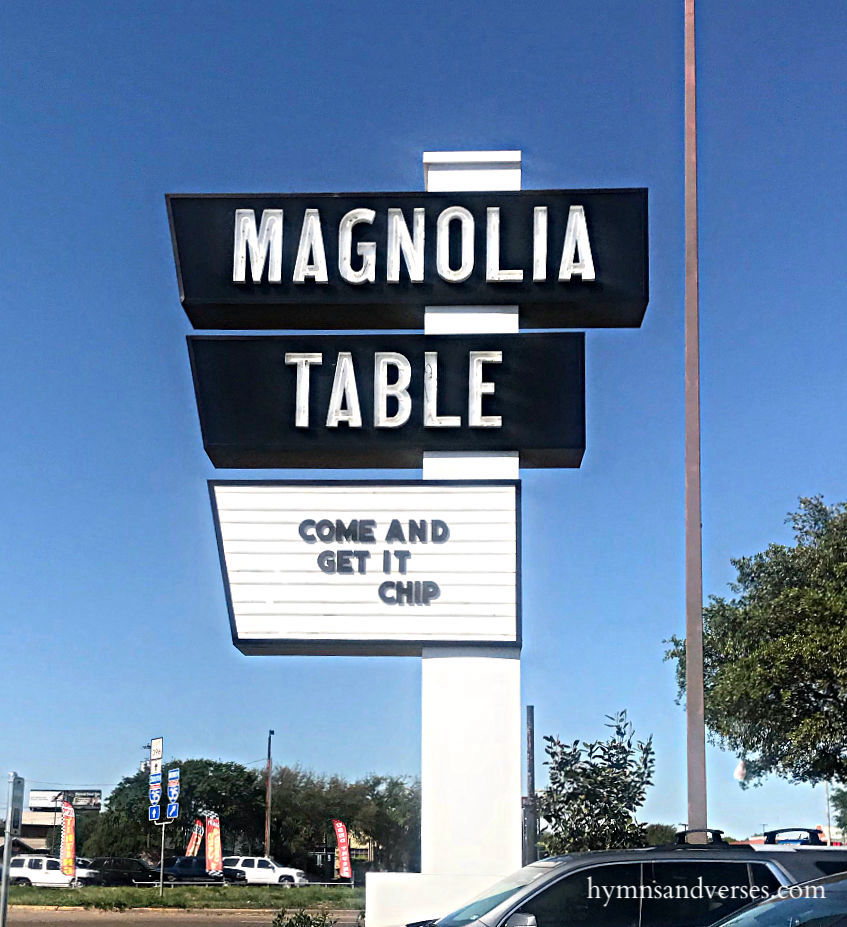 Magnolia Table Sign