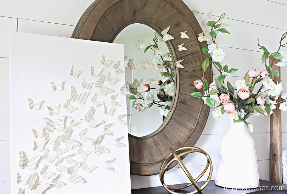 butterfly wall art template