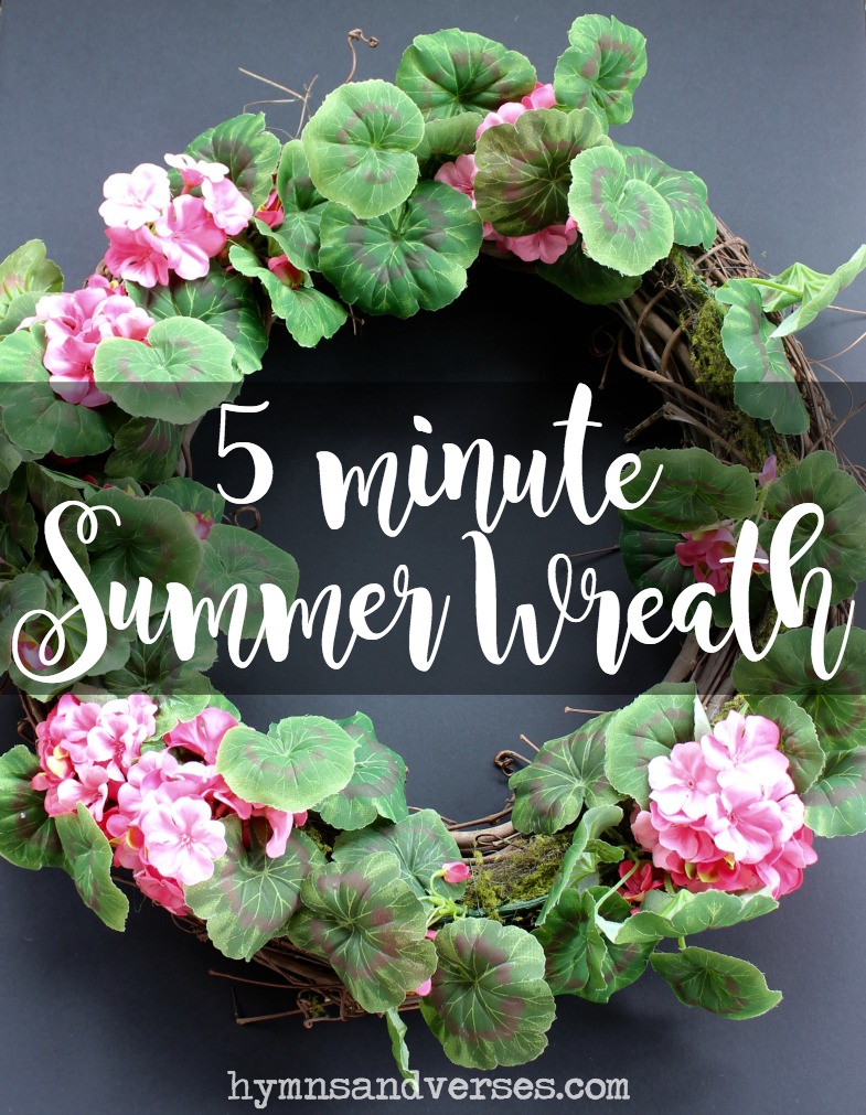 5 Minute Summer Wreath