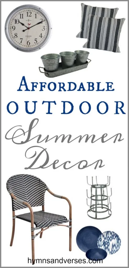 Affordable Outdoor Summer Decor