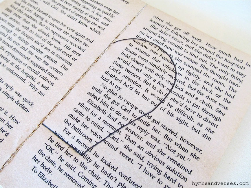 Draw apple shape on book pages