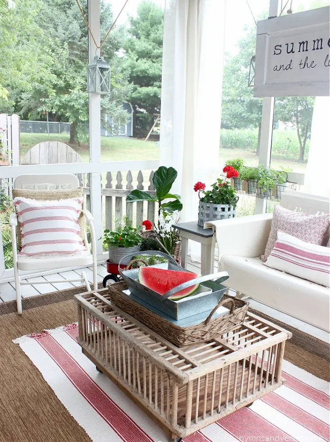 Chicken Crate Coffee Table on Casters