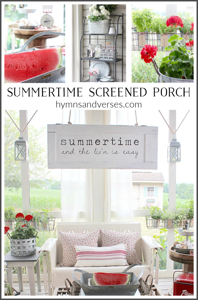 Summertime Screened Porch Hymns and Verses Blog