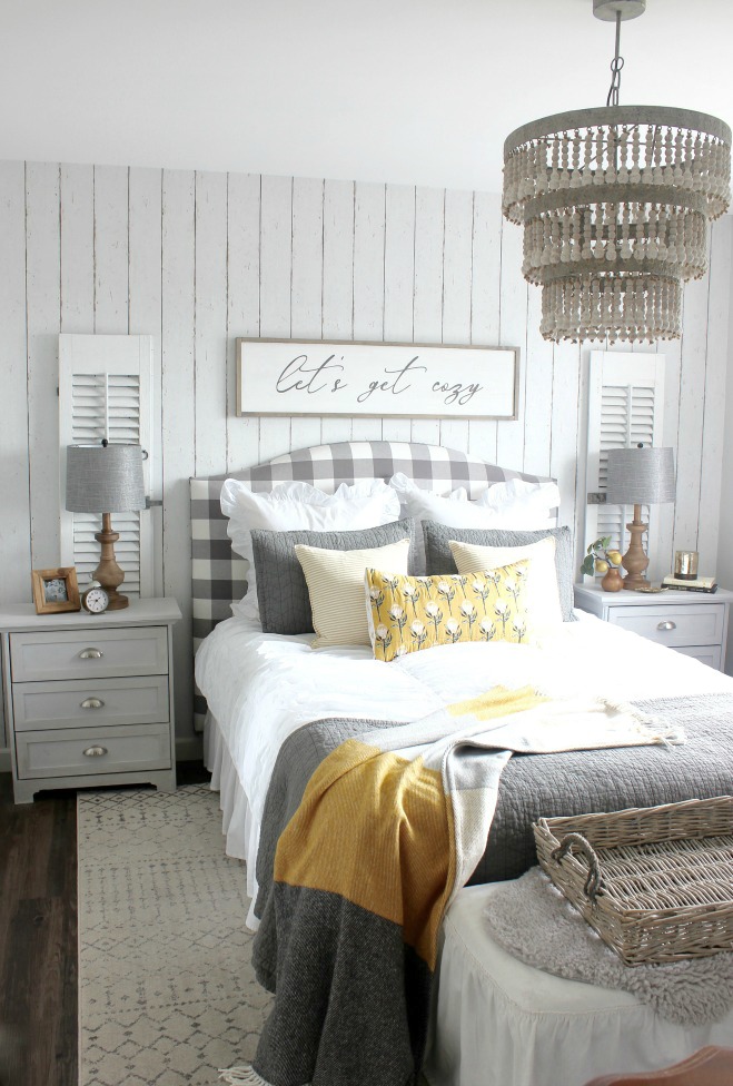 DIY Headboard - Buffalo Check Upholstery