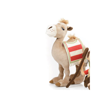Plush Camel from the Mary and Martha Christmas Collection