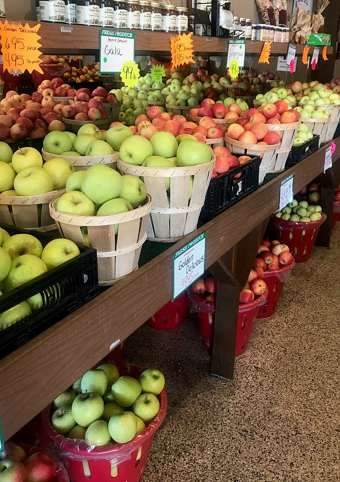 Apples from the farm stand for making homemade applesauce