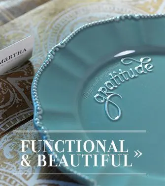 Mary and Martha Teal Gratitude Salad Plates - Birthday Giveaway