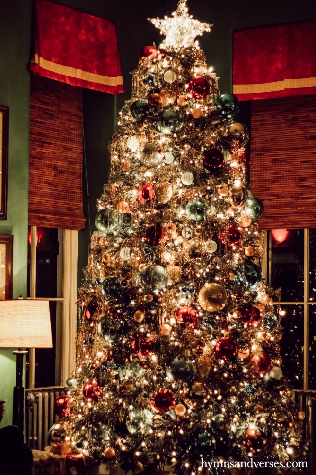 Christmas tree inside the lobby of Congress Hall at Cape May, NJ