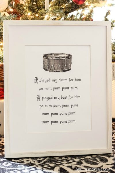 Little Drummer Boy Printable | Hymns and Verses