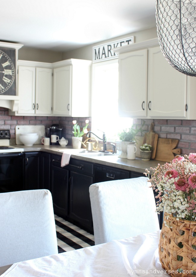 Cottage Style Kitchen - Pretty in Pink Spring Tour