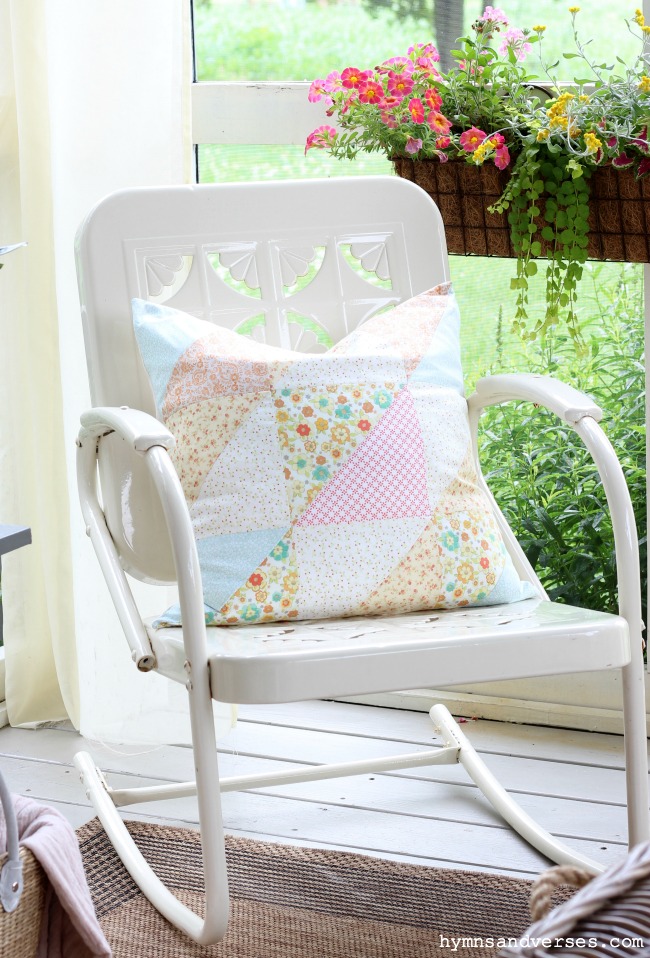 Vintage Metal Rocking Chair - Summer Porch Decor