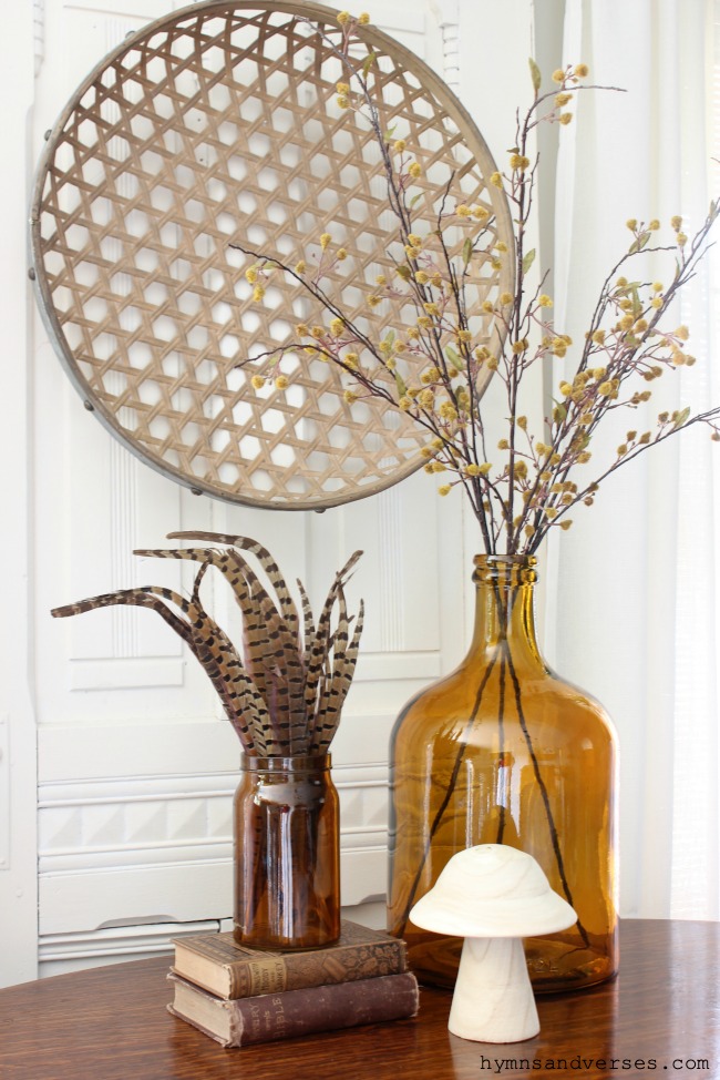 Amber Jar and Jug for Fall - Hymns and Verses