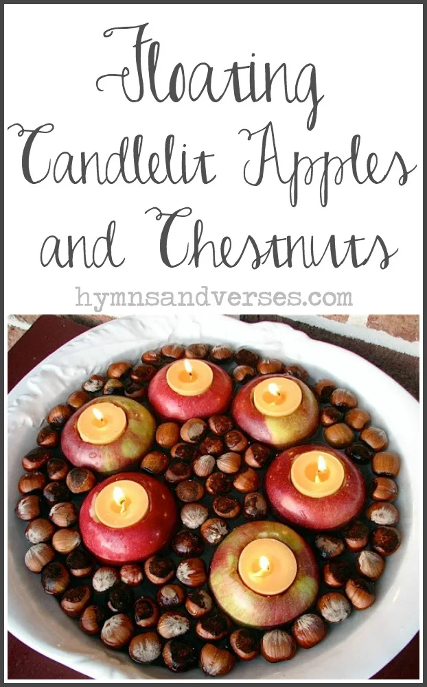 Floating Candlelit Apples