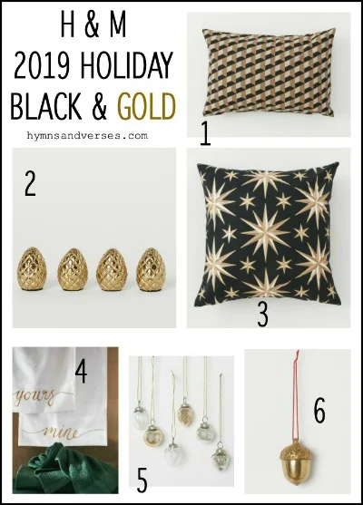 H & M Holiday Collection for 2019 Black and Gold