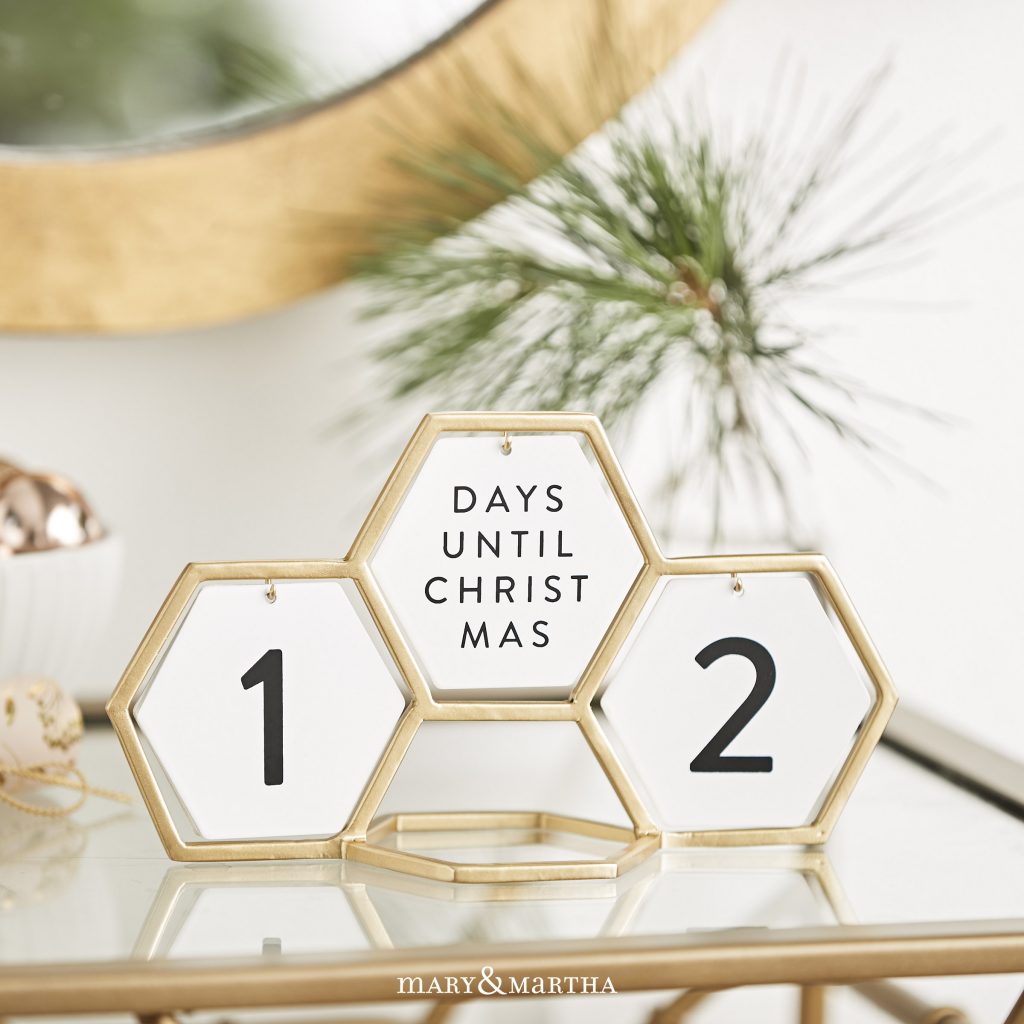Simply Christmas Geometric Holiday Countdown by Candace Cameron Bure - Hymns and Verses Blog