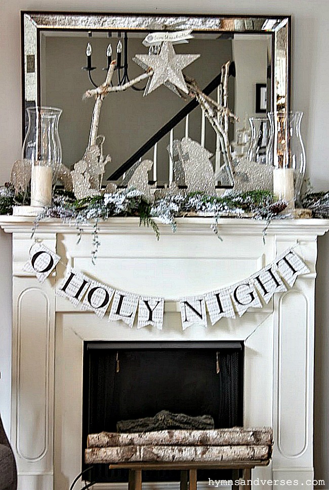 O Holy Night Christmas Printable Banner - Hymns and Verses