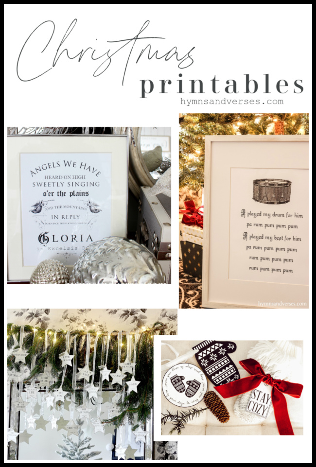 Christmas Printables for Last Minute Gifts | Hymns and Verses
