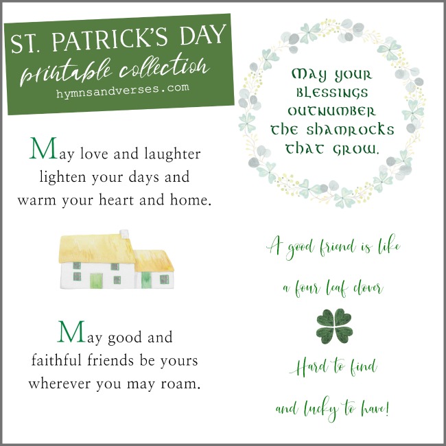 St. Patrick's Day Quote Art. Free Printable from Rays of Bliss