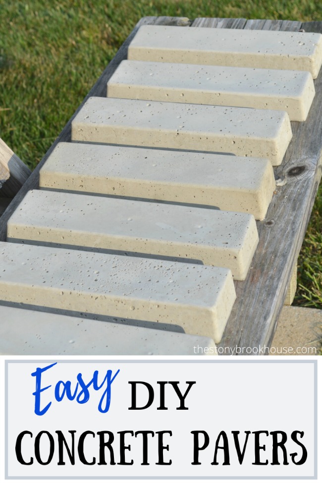 how to make concrete pavers