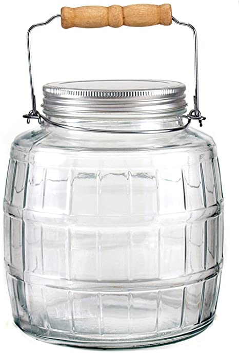 Anchor Hocking Barrel Jar