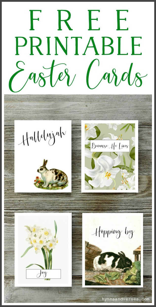 Four Free Printable Easter Cards - Hymns and Verses Blog