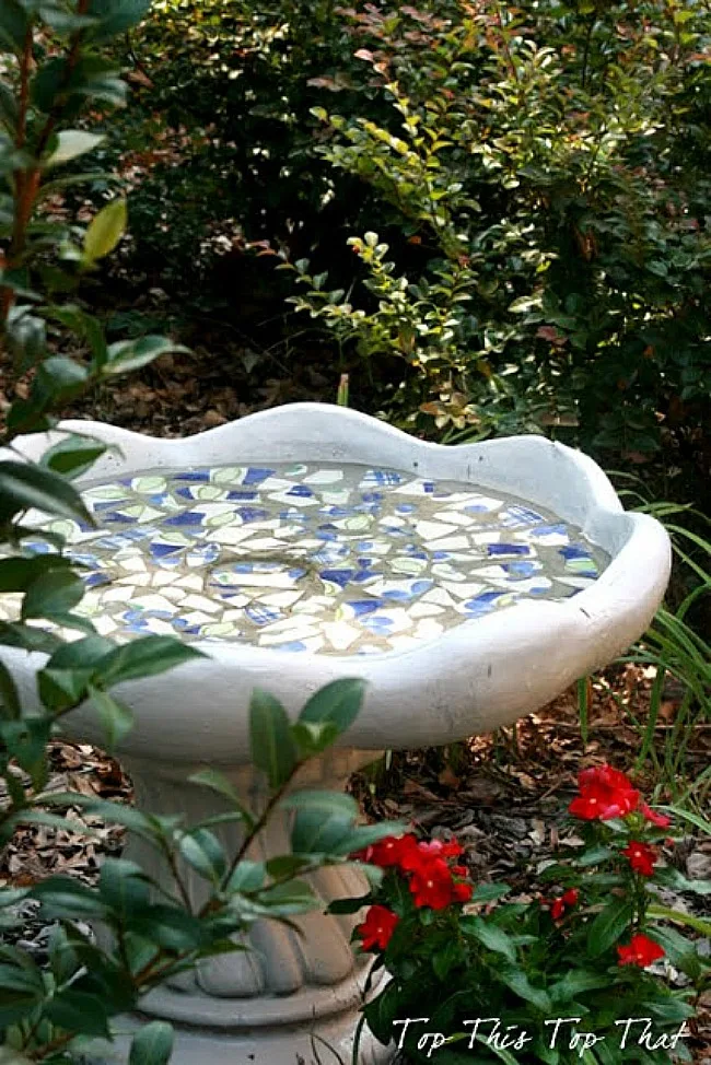 Bird Bath Makeover - Duke Manor Farm