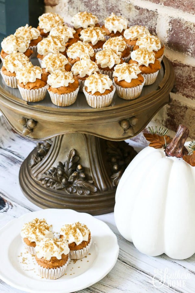 Pumpkin Spice Cupcakes - Our Southern Home