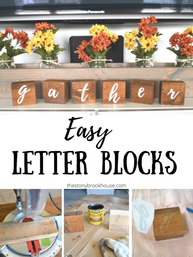 Gather Letter Blocks - The Stonybrook House