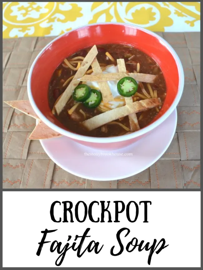 Crockpot Fajita Soup - The Stonybrook House