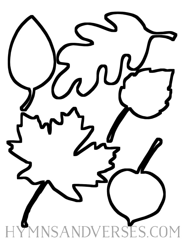 Template for Fall Leaves
