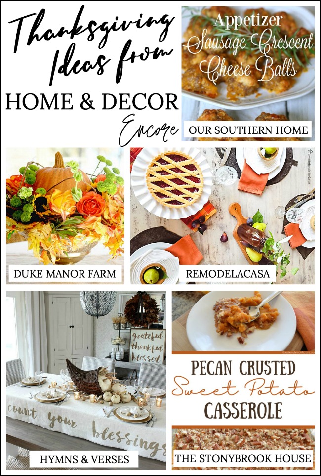 Thanksgiving Ideas Home and Decor Encore