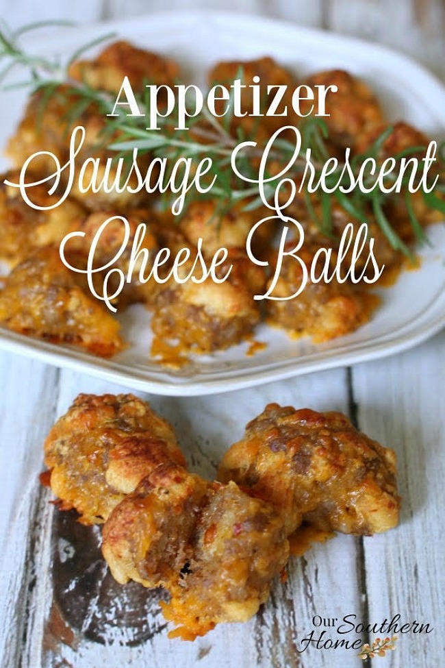 Sausage Crescent Cheese Balls Appetizer - Our Southern Home