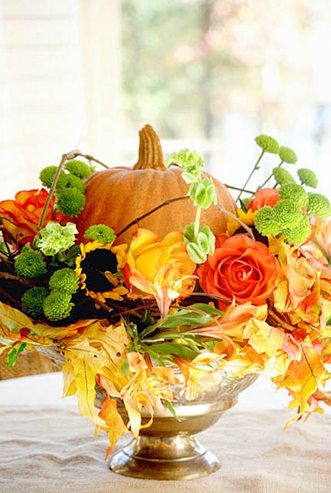 Faux Pumpkin Centerpiece - Duke Manor Farm